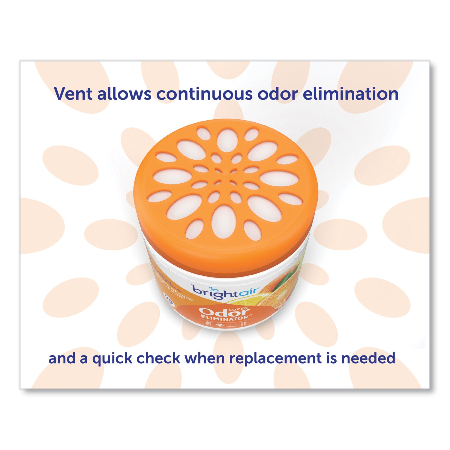 Super Odor Eliminator, Mandarin Orange and Fresh Lemon, 14 oz Jar
