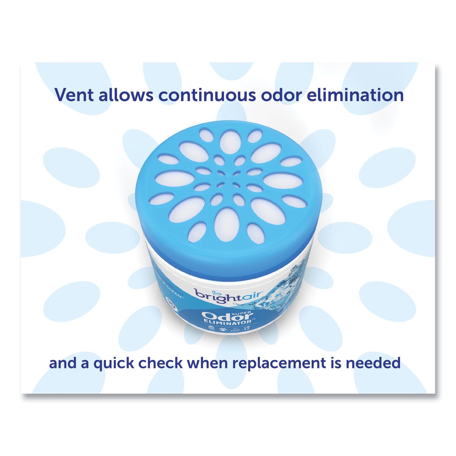 Super Odor Eliminator, Cool and Clean, Blue, 14 oz Jar - 