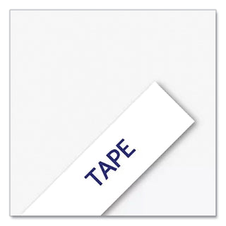 TZ Industrial Series Fabric Iron-On Tape, 0.47" x 9.8 ft, Navy on White