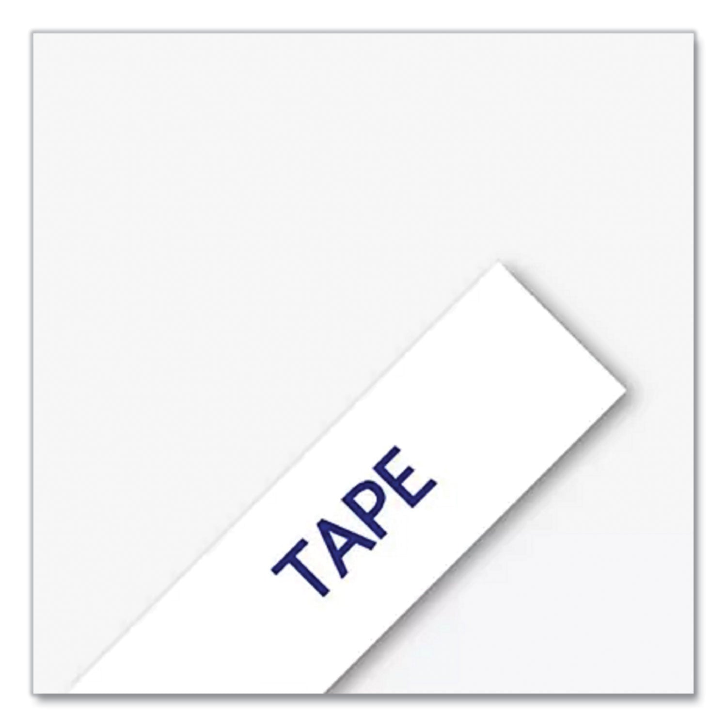 TZ Industrial Series Fabric Iron-On Tape, 0.47" x 9.8 ft, Navy on White
