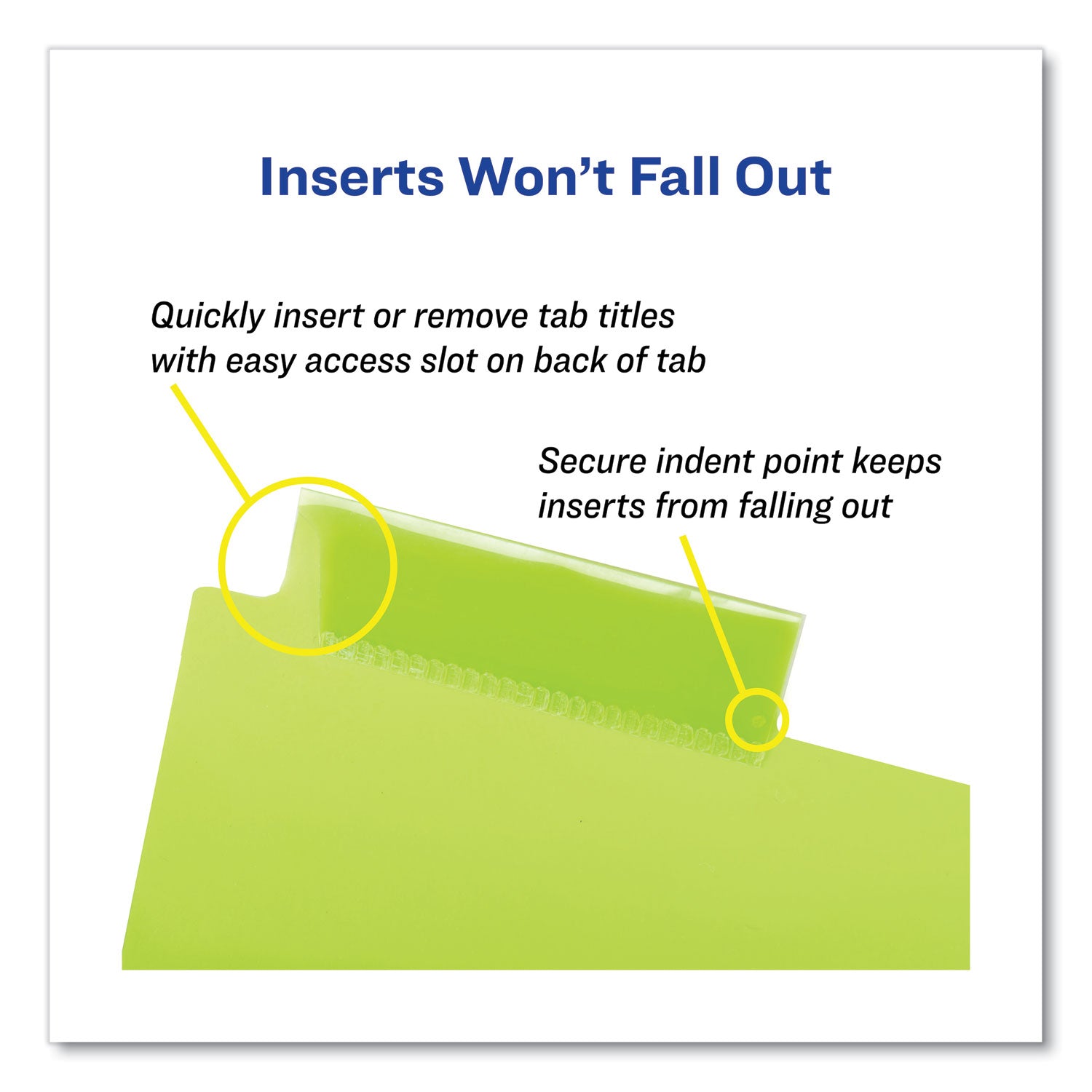 Insertable Big Tab Plastic 2-Pocket Dividers, 8-Tab, 11.13 x 9.25, Assorted, 1 Set