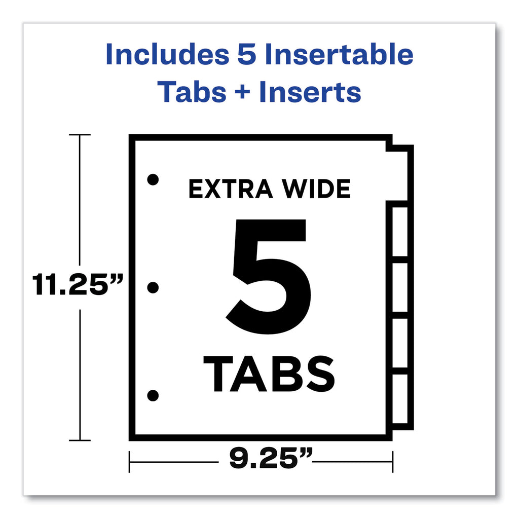 big-tab-insertable-two-pocket-plastic-dividers-5-tab-1113-x-925-assorted-1-set_ave11982 - 3
