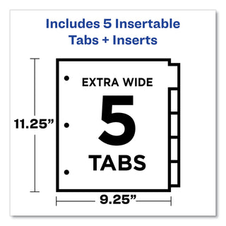 big-tab-insertable-two-pocket-plastic-dividers-5-tab-1113-x-925-assorted-1-set_ave11982 - 3