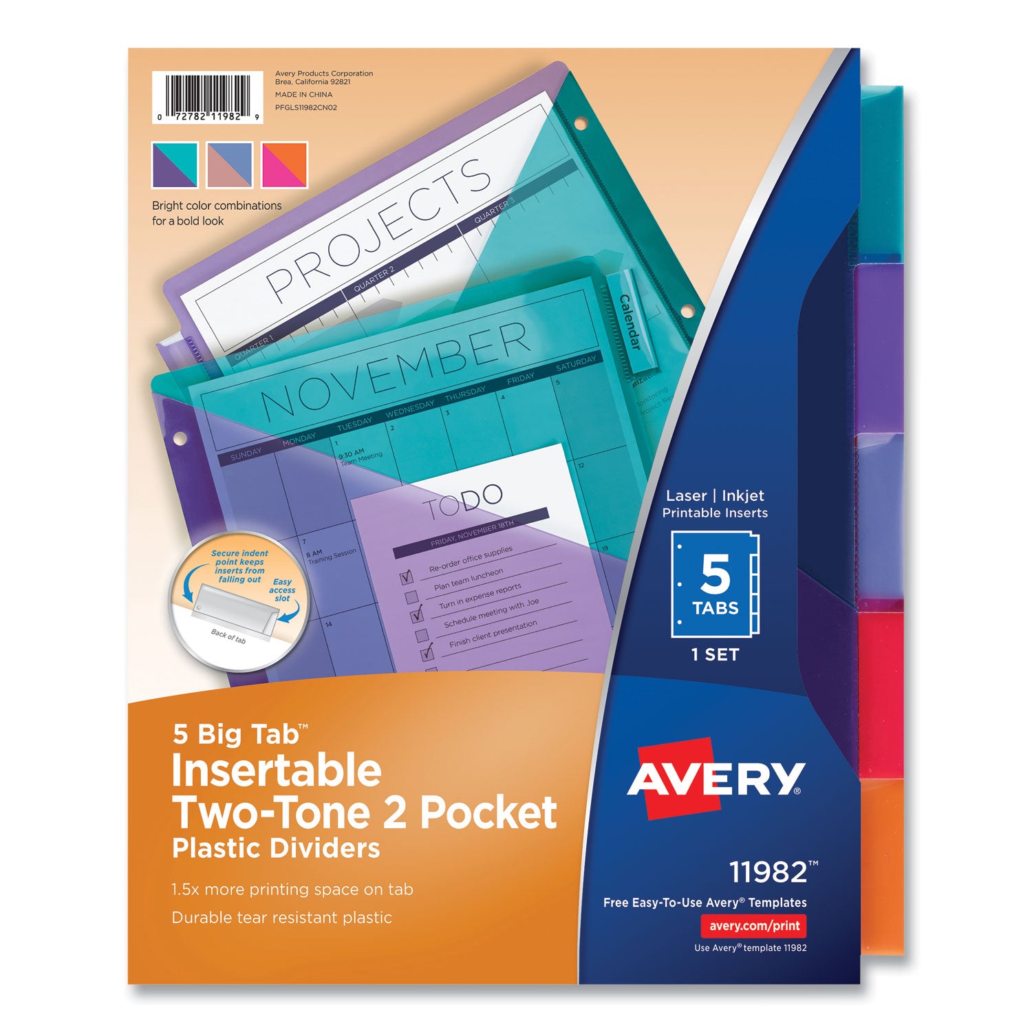 big-tab-insertable-two-pocket-plastic-dividers-5-tab-1113-x-925-assorted-1-set_ave11982 - 1