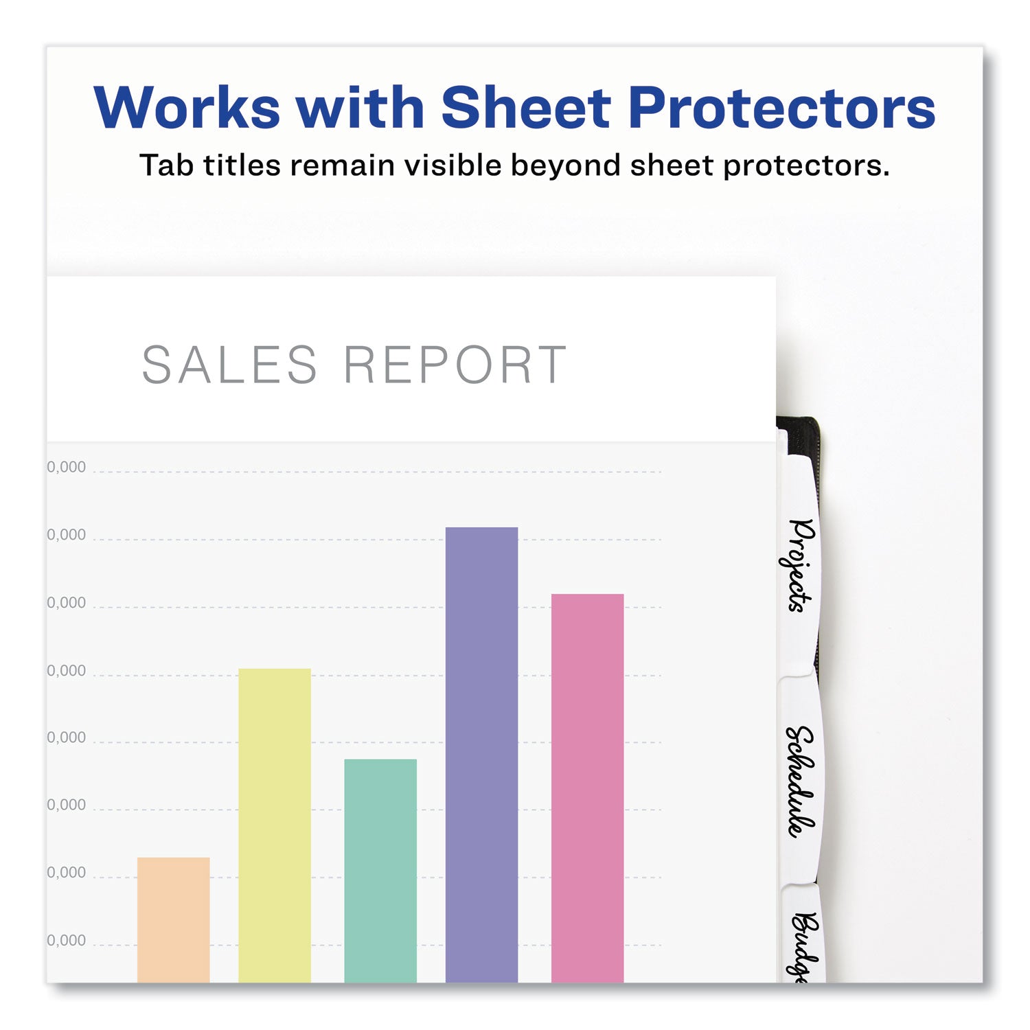 write-and-erase-durable-plastic-dividers-with-straight-pocket-5-tab-1113-x-925-white-1-set_ave16825 - 2