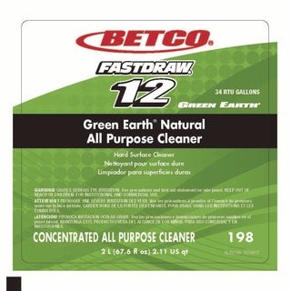 Green Earth FASTDRAW Natural Degreaser - For Carpet, Multi Surface - Concentrate - 67.6 fl oz (2.1 quart) - Clean Scent - 1 Each - Green