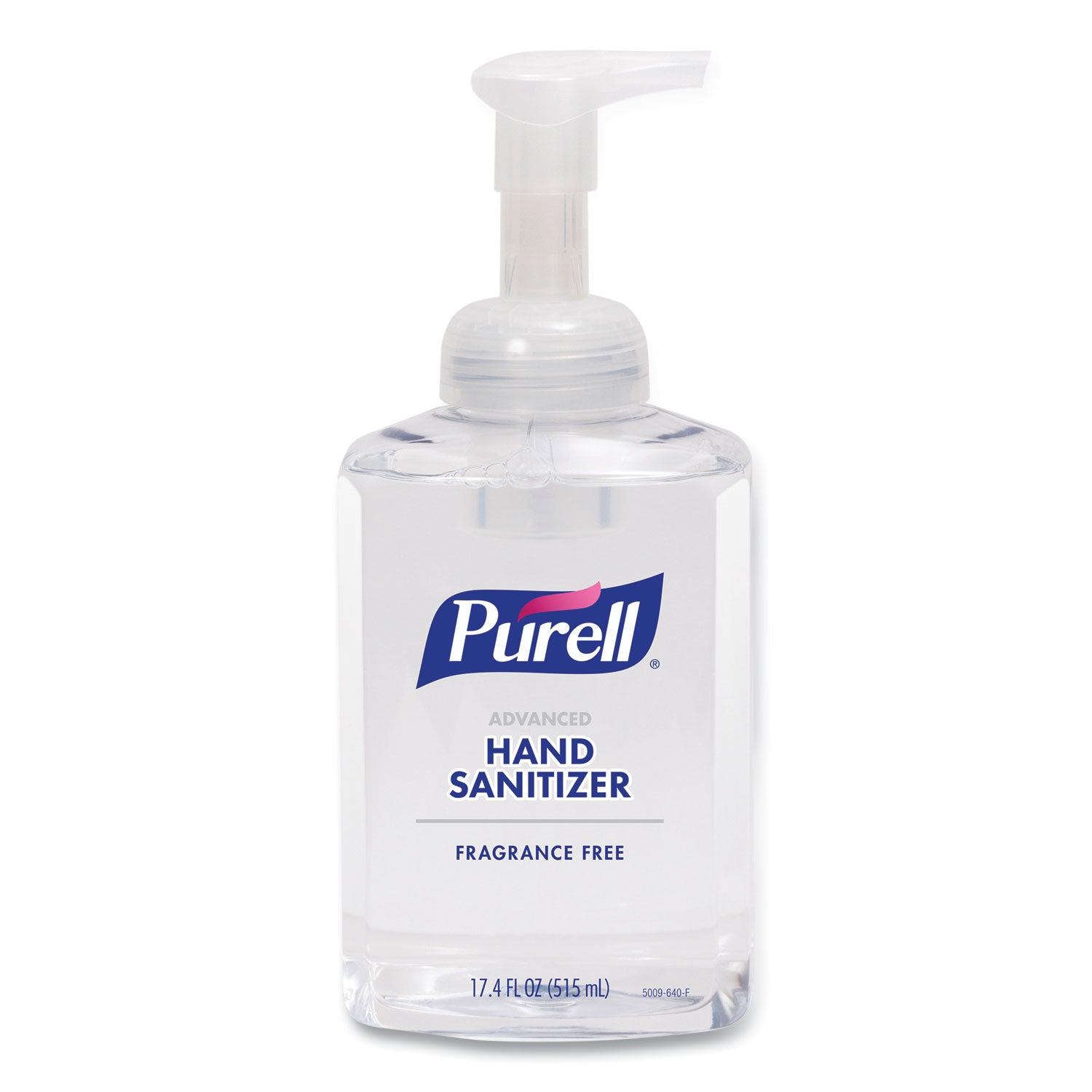 Gojo Hand Sanitizer Foam - 1.09 lb - Pump Bottle Dispenser - Kill Germs - Hand, Skin - Clear - Quick Drying, Fragrance-free