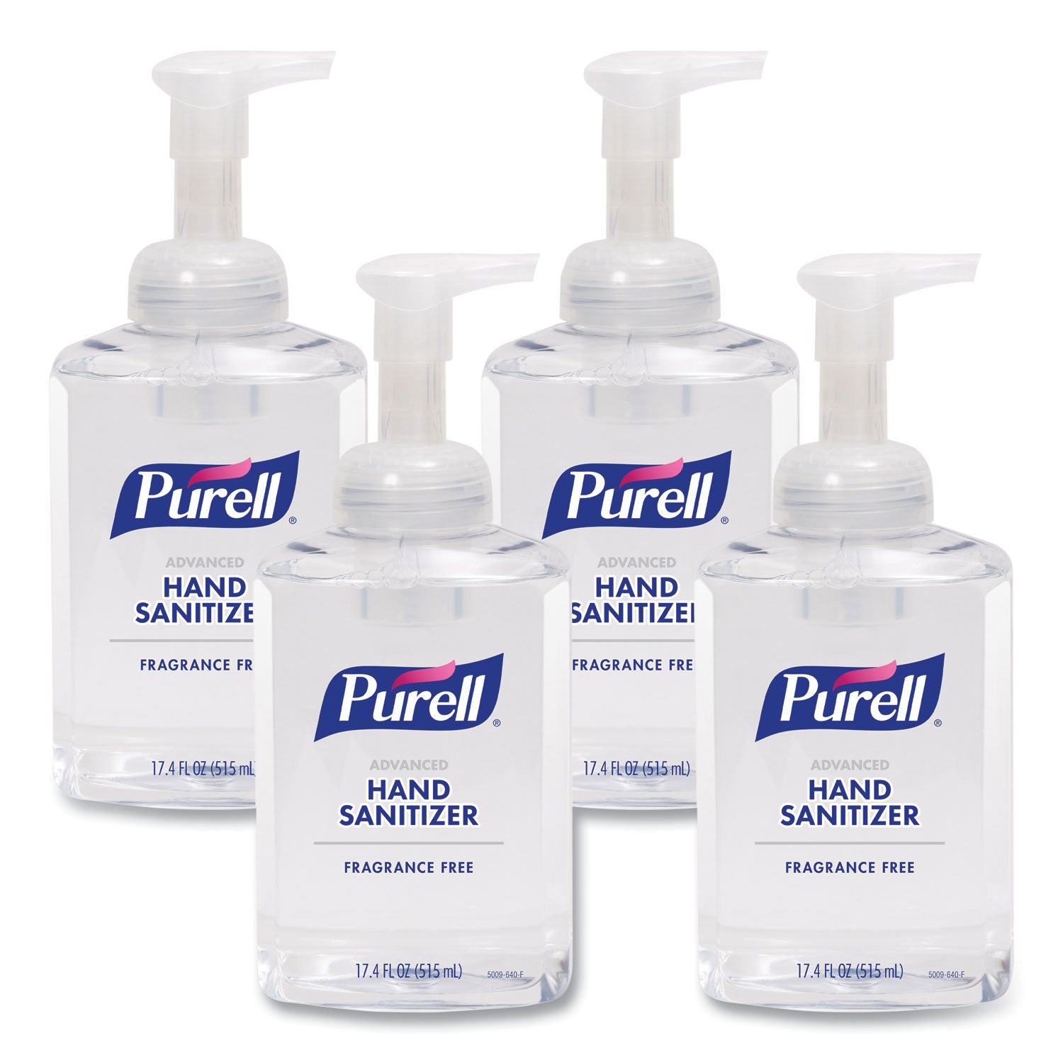 Gojo Hand Sanitizer Foam - 1.09 lb - Pump Bottle Dispenser - Kill Germs - Hand, Skin - Clear - Quick Drying, Fragrance-free - 4 / Carton