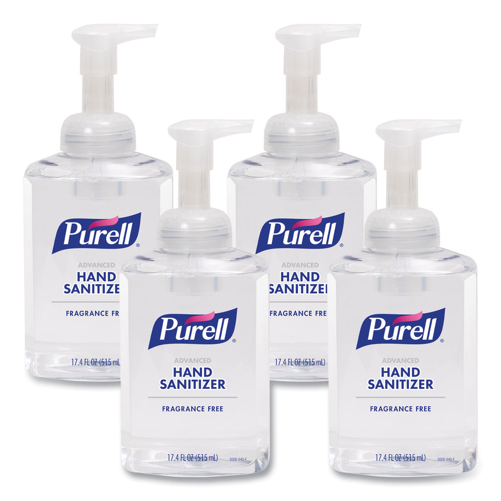 Gojo Hand Sanitizer Foam - 1.09 lb - Pump Bottle Dispenser - Kill Germs - Hand, Skin - Clear - Quick Drying, Fragrance-free