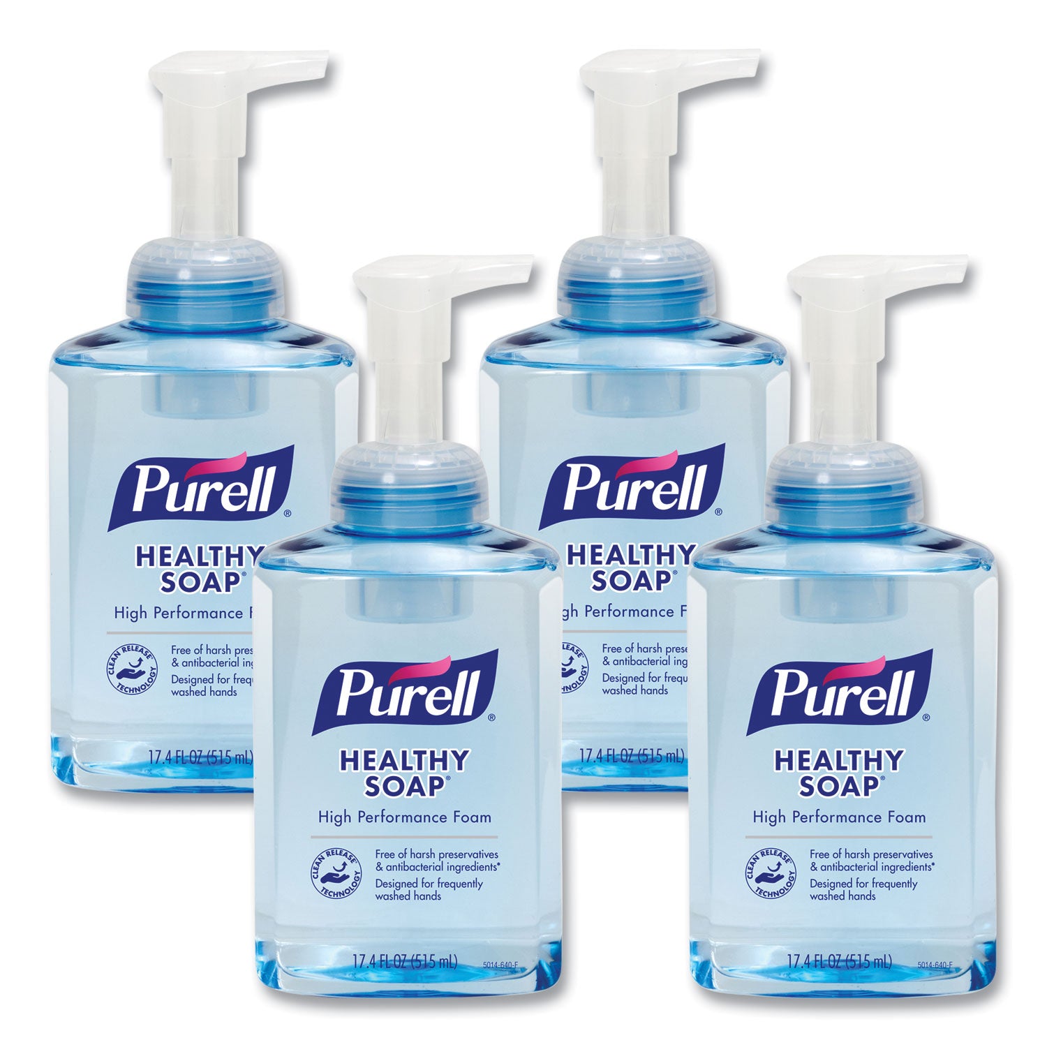 PURELL CRT HEALTHY SOAP High Performance Foam - 17.4 fl oz (514.6 mL) - Pump Bottle Dispenser - Dirt Remover, Kill Germs - Hand - Clear - 1 / Each