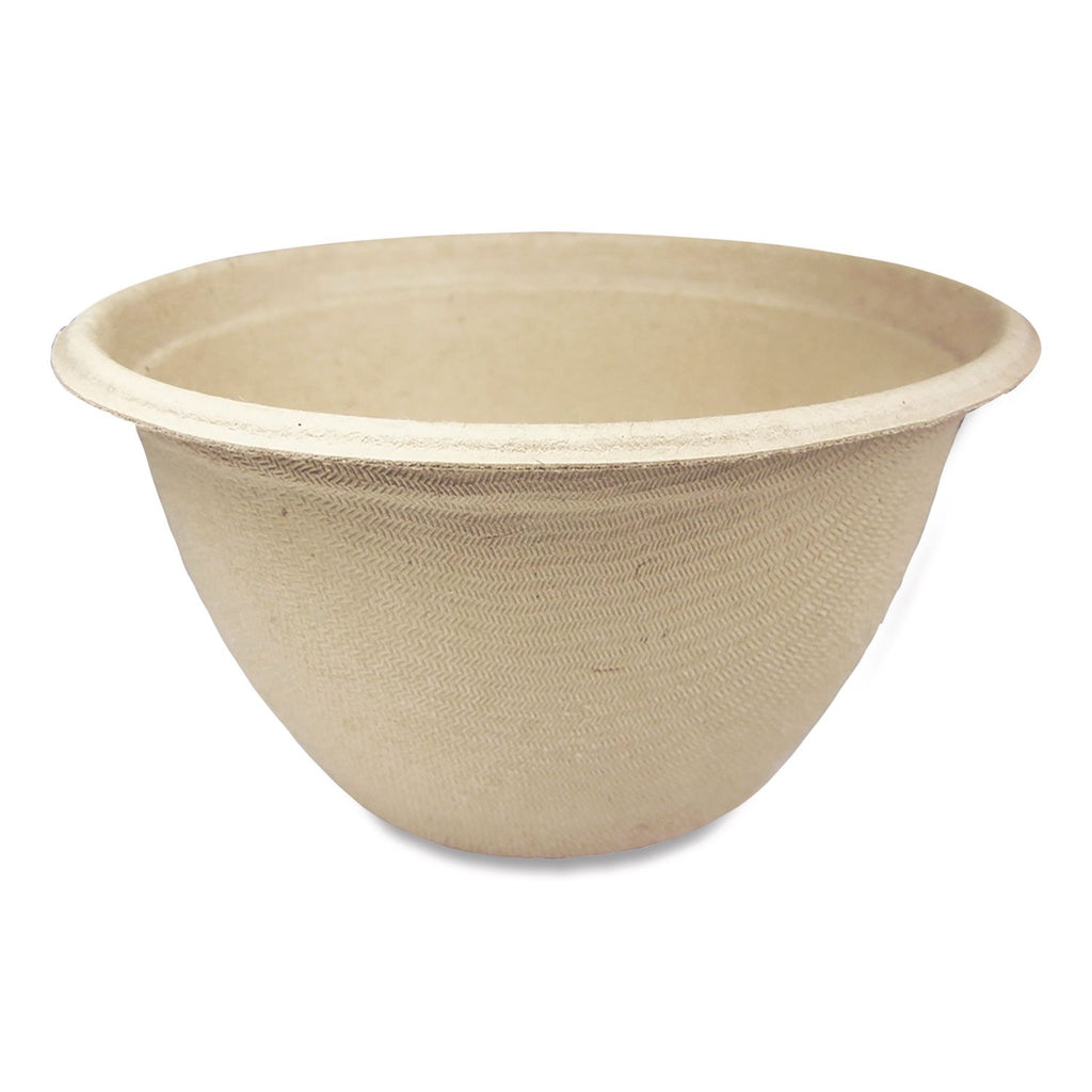 Fiber Bowls, 12 oz, 4.5" dia x 2.5" h, Natural, Paper, 500/Carton