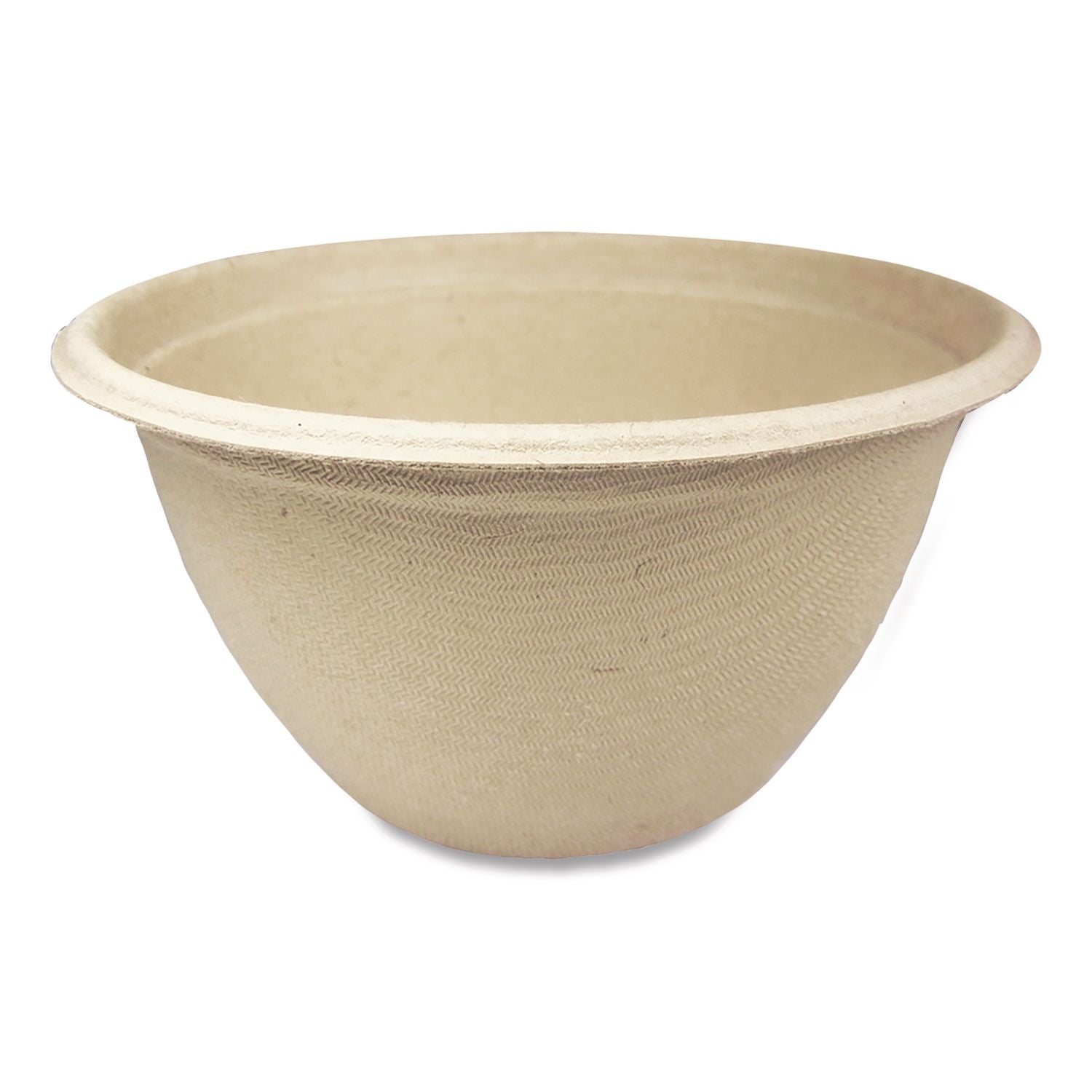Fiber Bowls, 12 oz, 4.5" dia x 2.5" h, Natural, Paper, 500/Carton