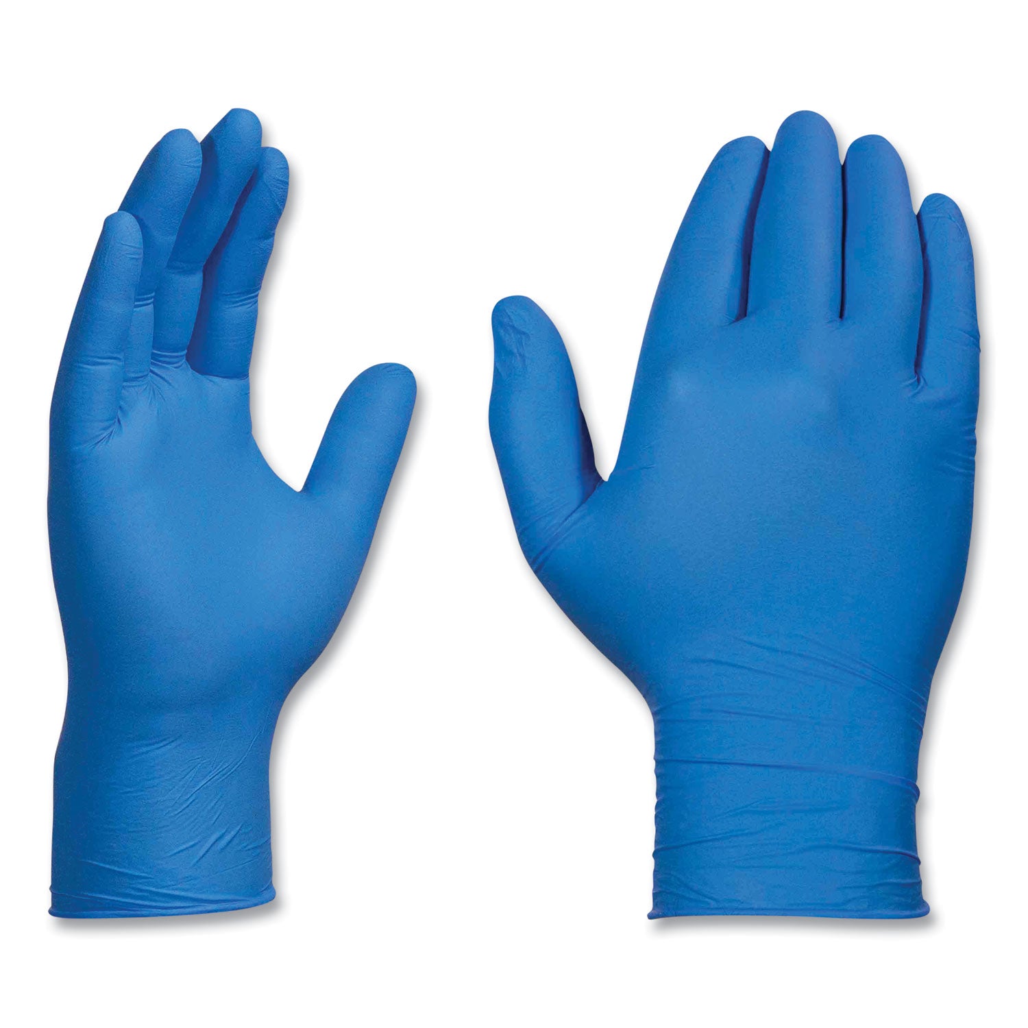 Industrial Nitrile Gloves, Powder-Free, 3 mil, Medium, Blue, 100/Box, 10 Boxes/Carton - 2