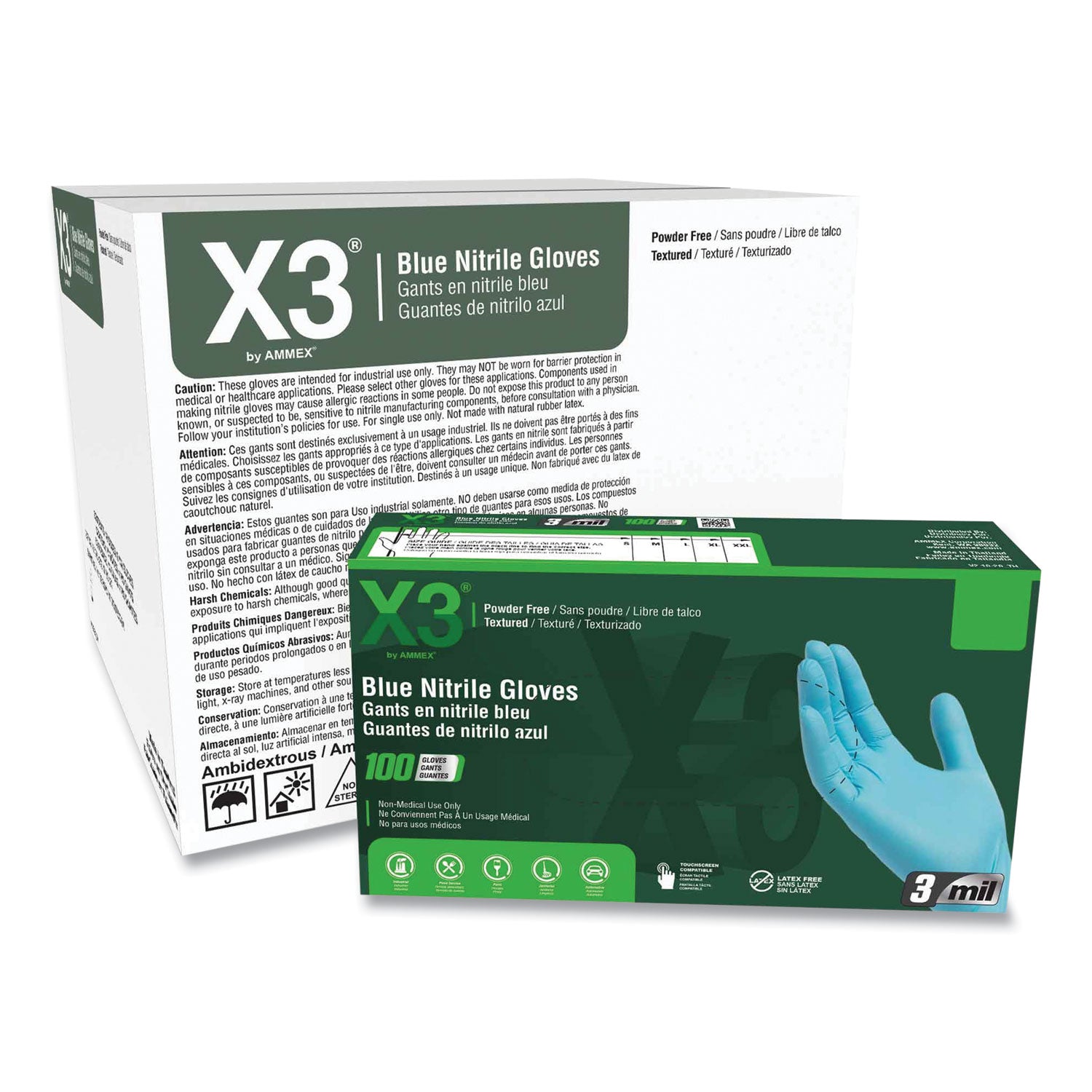 industrial-nitrile-gloves-powder-free-3-mil-small-blue-100-box-10-boxes-carton_axcx342100 - 1
