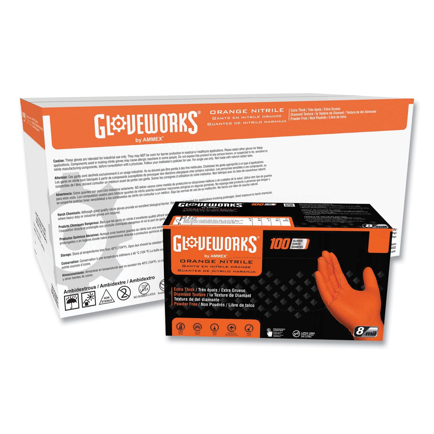 heavy-duty-industrial-nitrile-gloves-powder-free-8-mil-small-orange-100-gloves-box-10-boxes-carton_axcgwon42100ct - 1