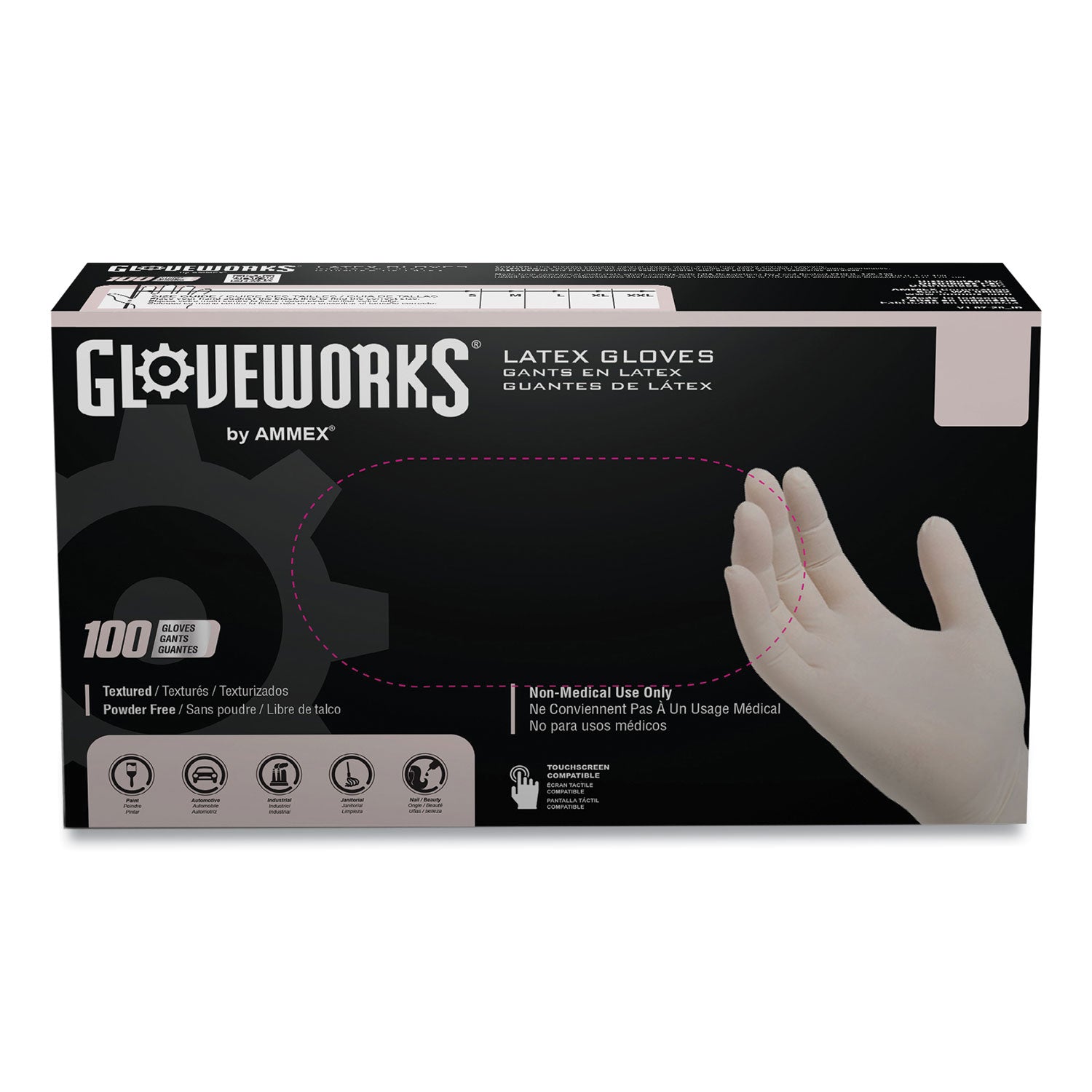 latex-disposable-gloves-powder-free-4-mil-x-large-ivory-100-gloves-box-10-boxes-carton_axctlf48100 - 2