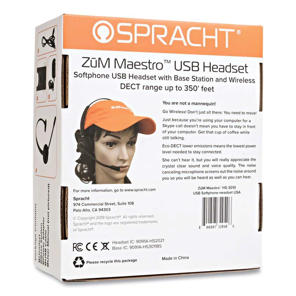 zum-maestro-usb-monaural-over-the-head-headset-black_spths3010 - 3