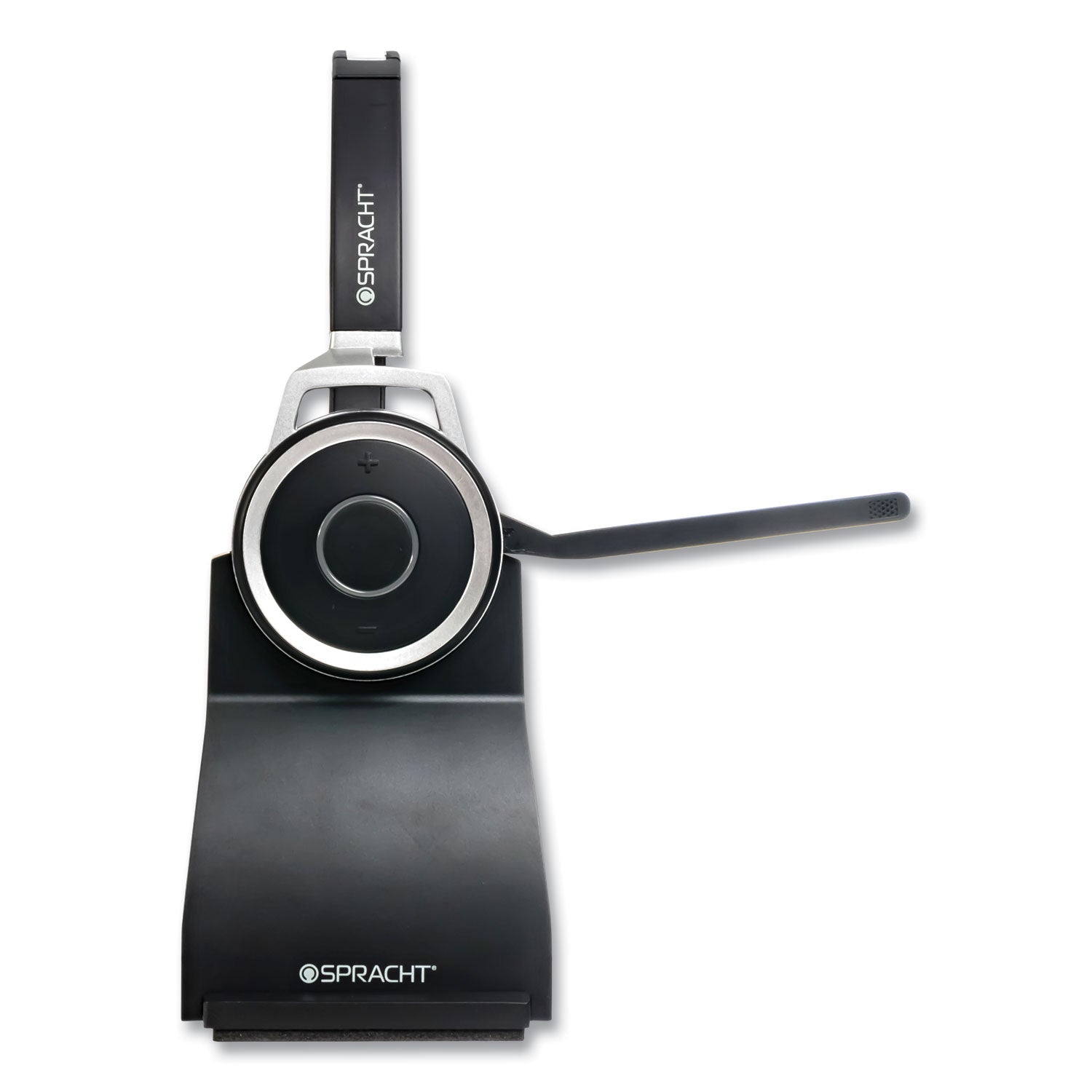 Spracht Prestige Combo Headset - USB - Wired/Wireless - Bluetooth - 33 ft - Over-the-head - Noise Cancelling Microphone - Black - 4