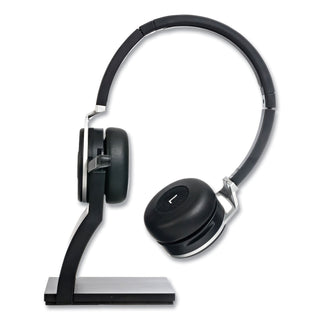 Spracht Prestige Combo Headset - USB - Wired/Wireless - Bluetooth - 33 ft - Over-the-head - Noise Cancelling Microphone - Black