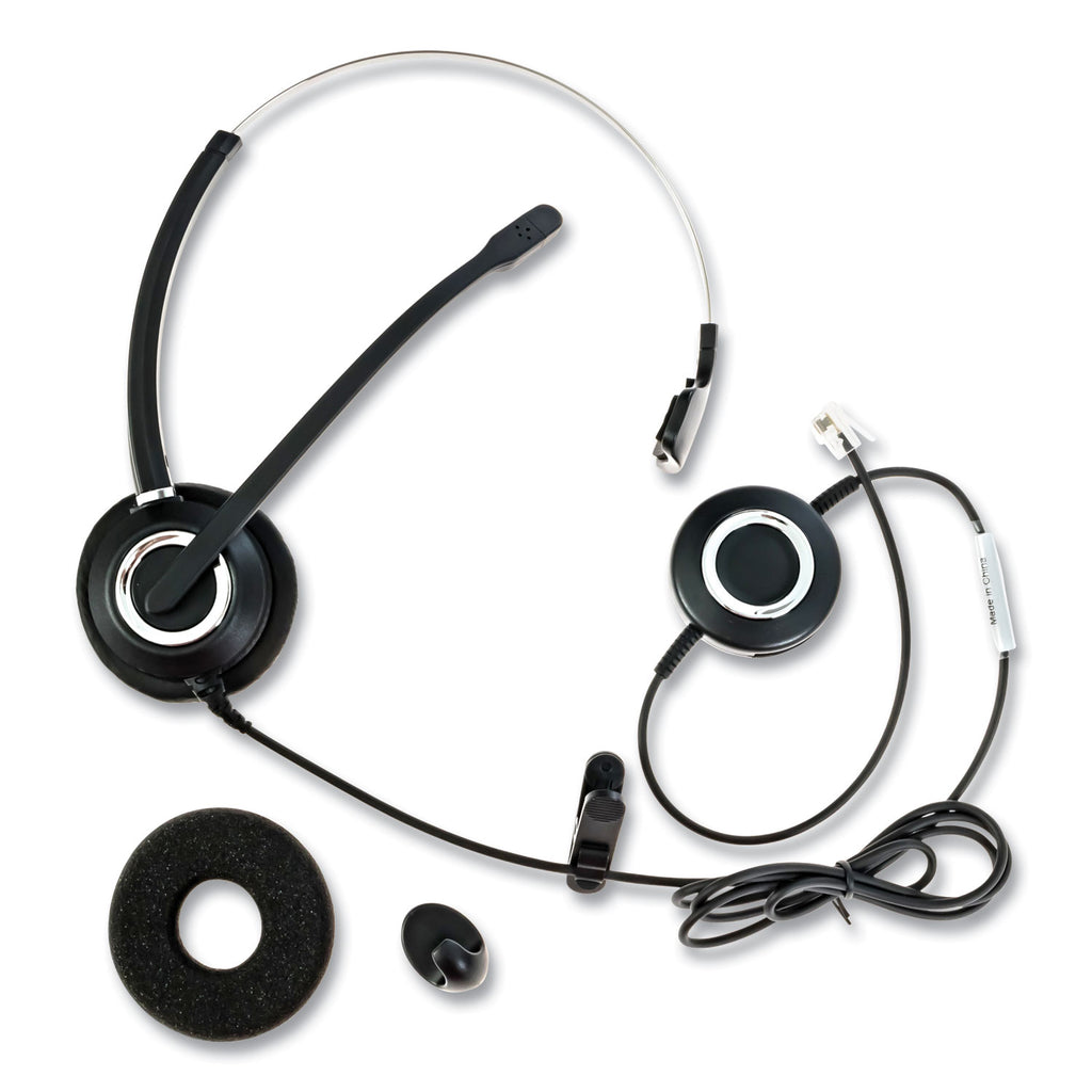 zum-zumrj9m-monaural-over-the-head-headset-black_sptzumrj9m - 1