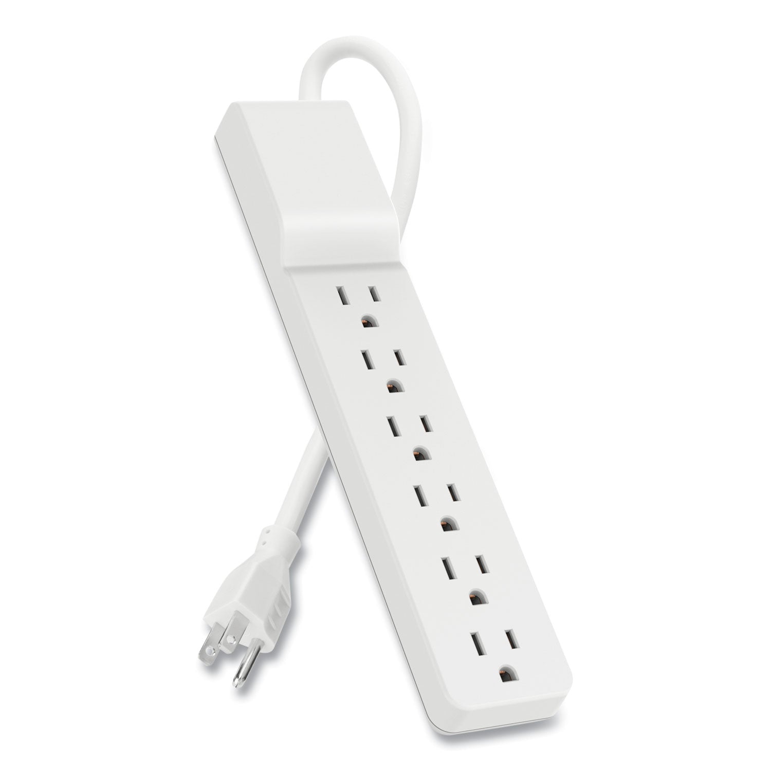 home-office-surge-protector-6-ac-outlets-6-ft-cord-720-j-white_blkbe10600006cm - 2