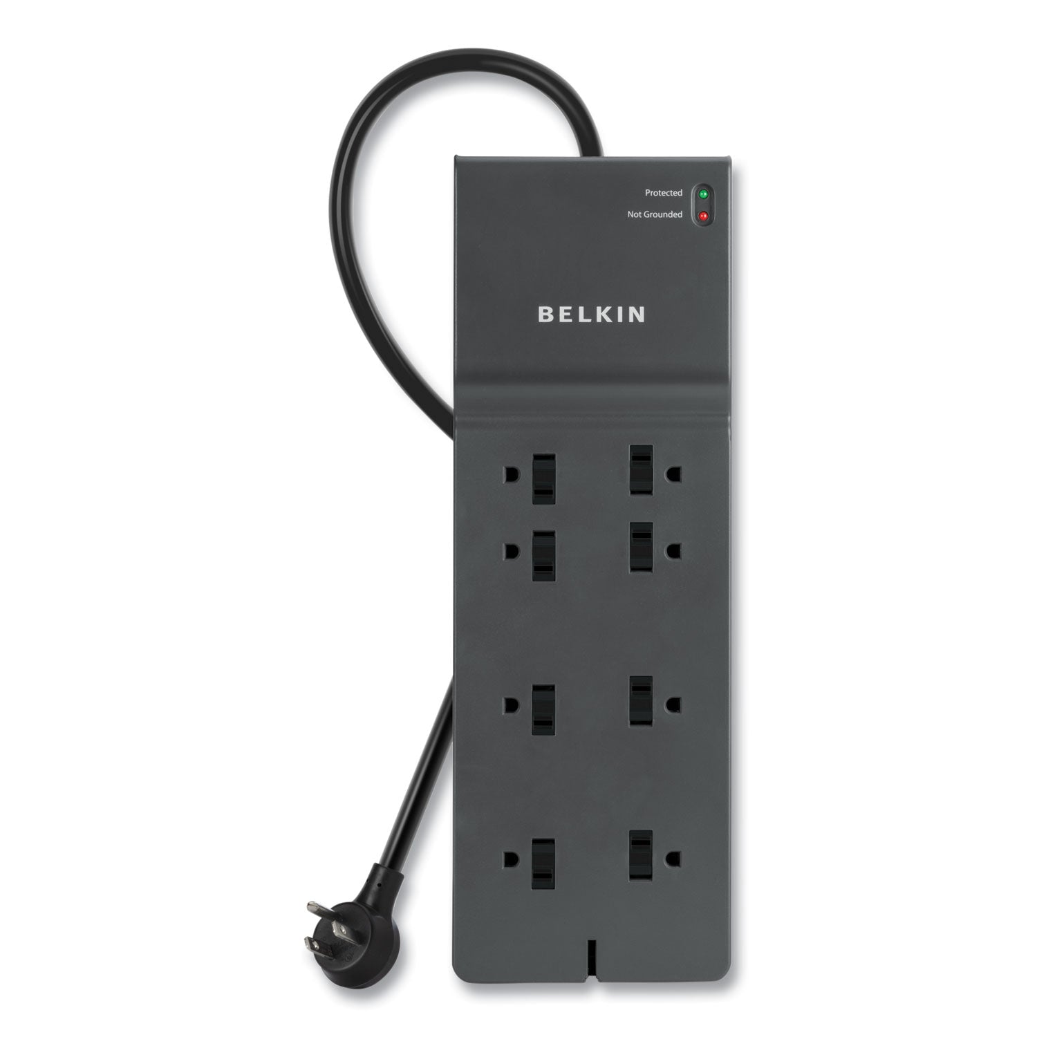 home-office-surge-protector-8-ac-outlets-8-ft-cord-2500-j-black_blkbe10800008cm - 1