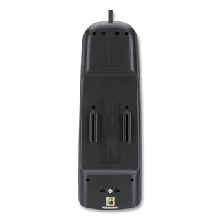 Home/Office Surge Protector, 12 AC Outlets, 6 ft Cord, 3,996 J, White/Black - 