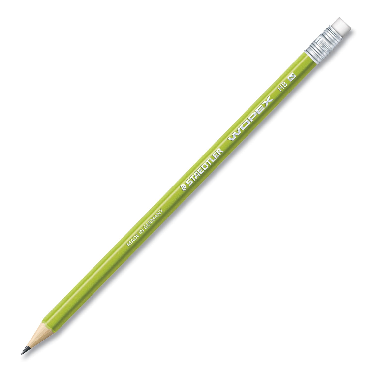 wopex-extruded-pencil-hb-#2-black-lead-green-barrel-10-pack_std182c10a6 - 3