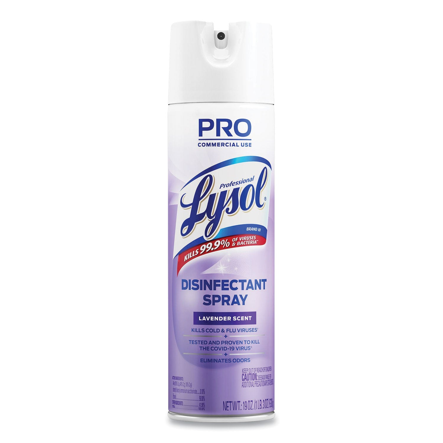 Disinfectant Spray, Lavender, 19 oz Aerosol Spray, 12/Carton - 