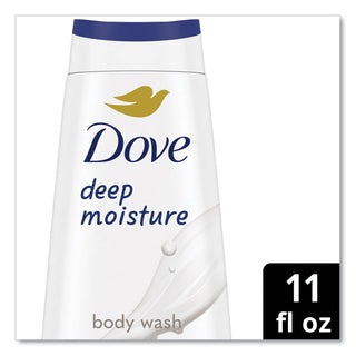 Dove Body Wash Deep Moisture, 11 oz Bottle, 6/Carton