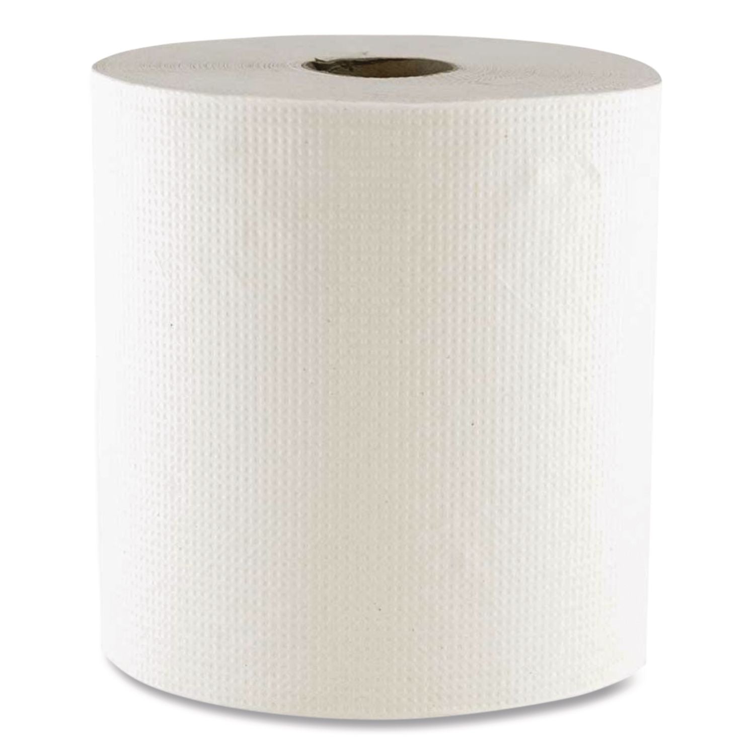 Hard Wound Towel, 1 Ply, 8" x 700 ft, White, 6/Carton