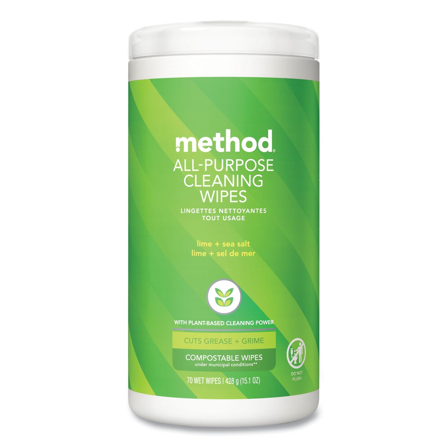 all-purpose-cleaning-wipes-1-ply-lime-and-sea-salt-white-70-canister-6-carton_mth338525 - 1
