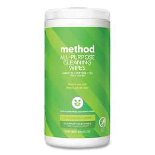 all-purpose-cleaning-wipes-1-ply-lime-and-sea-salt-white-70-canister-6-carton_mth338525 - 1