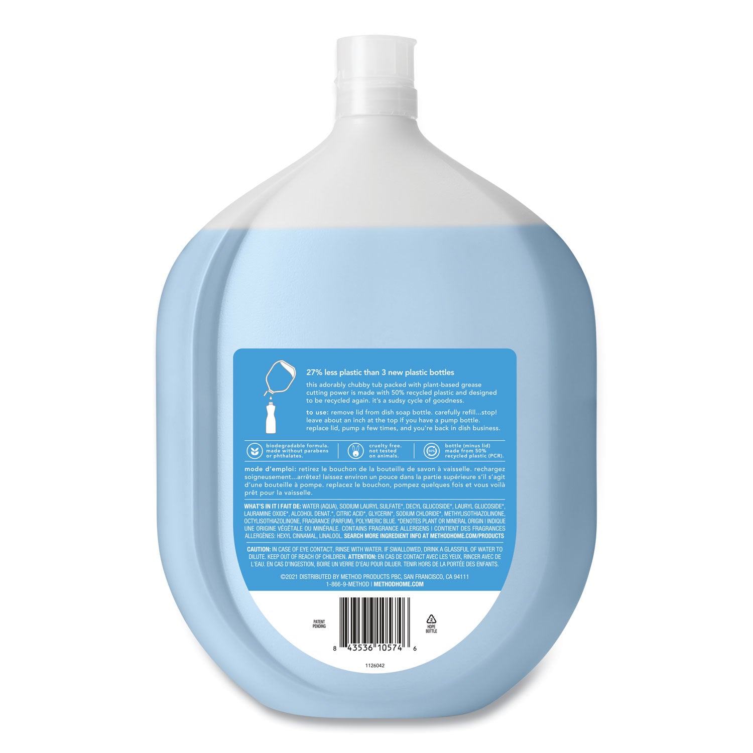 dish-soap-refill-tub-sea-minerals-scent-54-oz-tub-4-carton_mth328101 - 2