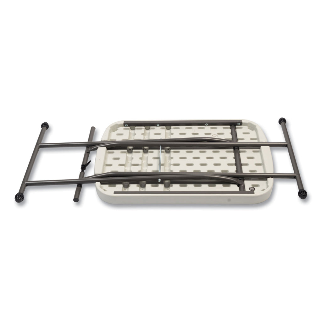 height-adjustable-personal-folding-table-rectangular-2663-x-255-x-25-to-36-white-top-dark-gray-legs_ale65604n - 2