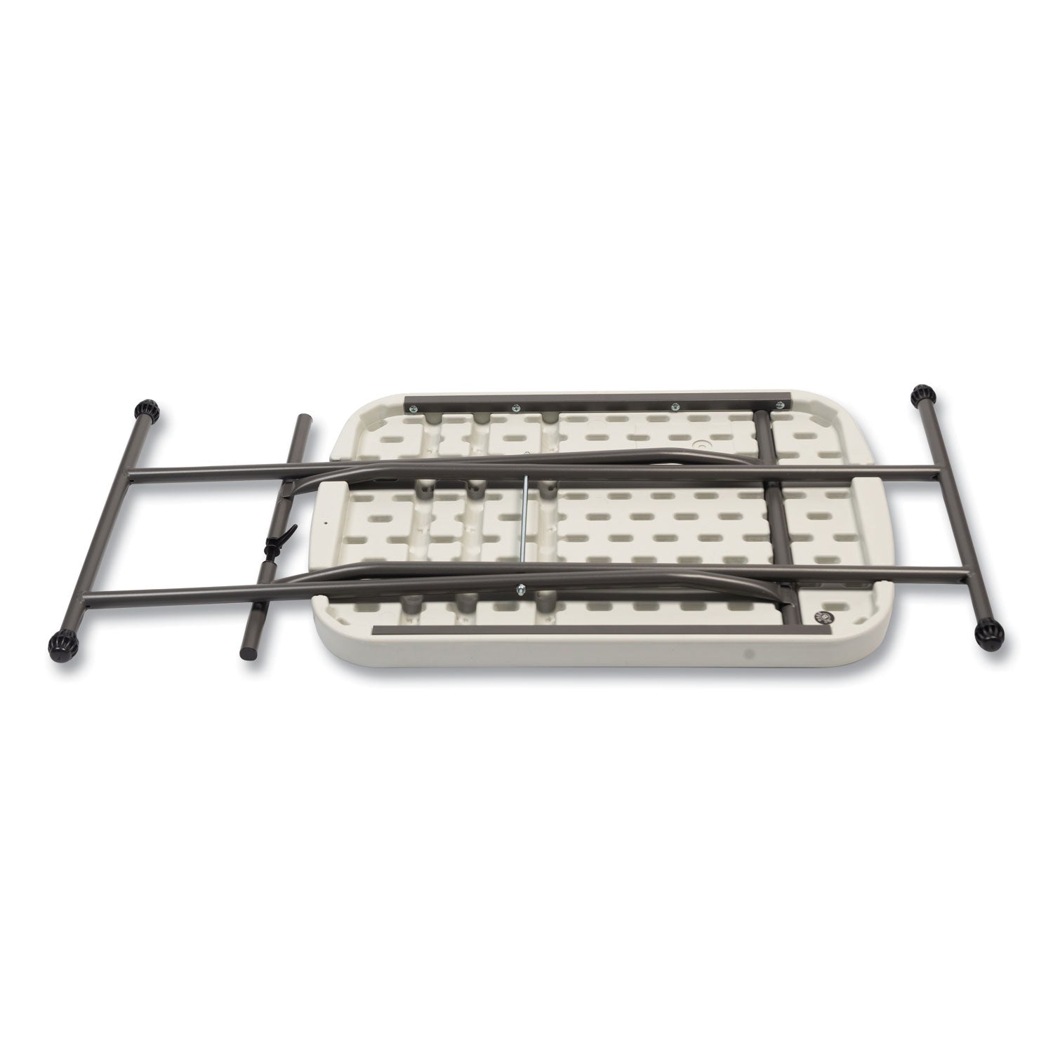 height-adjustable-personal-folding-table-rectangular-2663-x-255-x-25-to-36-white-top-dark-gray-legs_ale65604n - 2