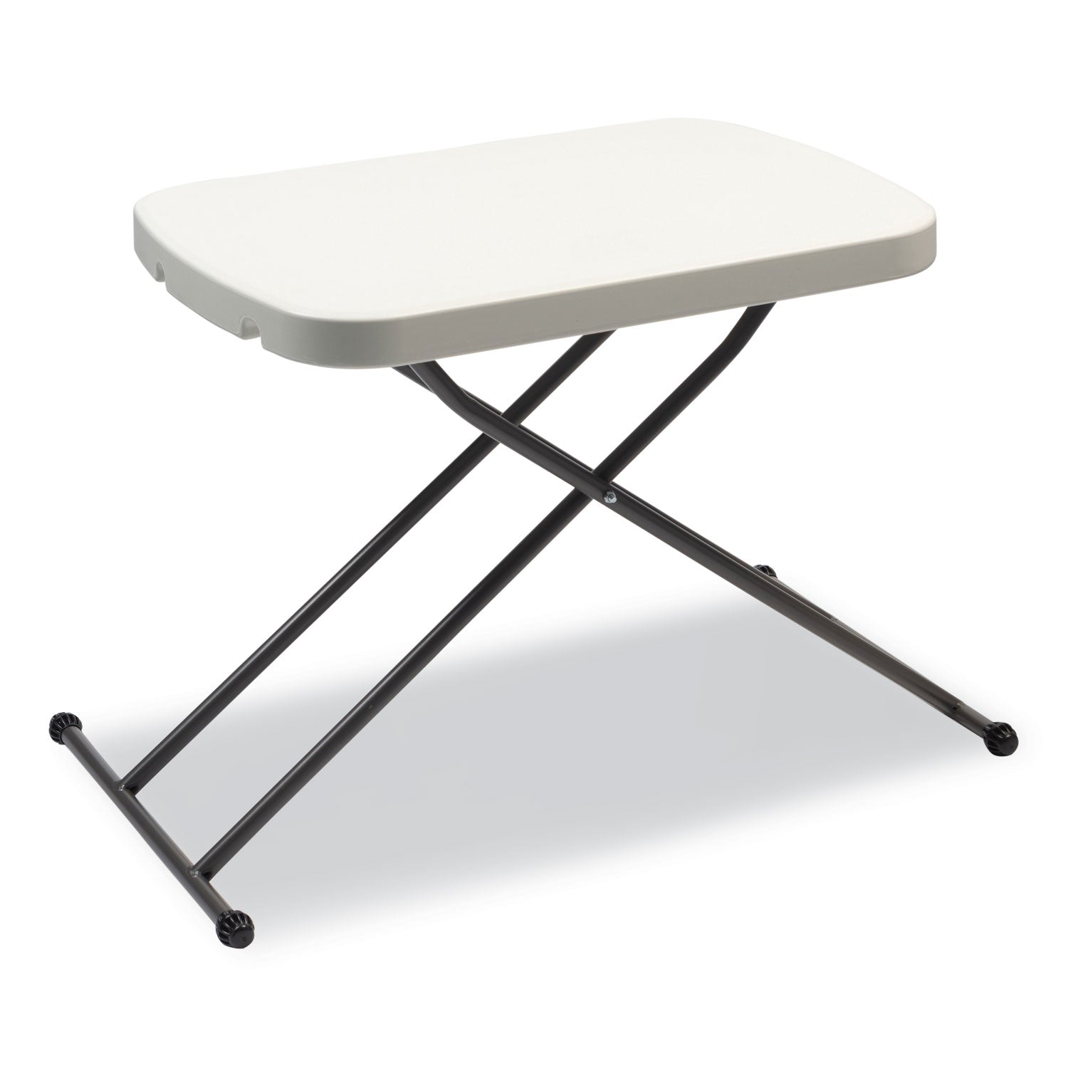 height-adjustable-personal-folding-table-rectangular-2663-x-255-x-25-to-36-white-top-dark-gray-legs_ale65604n - 3