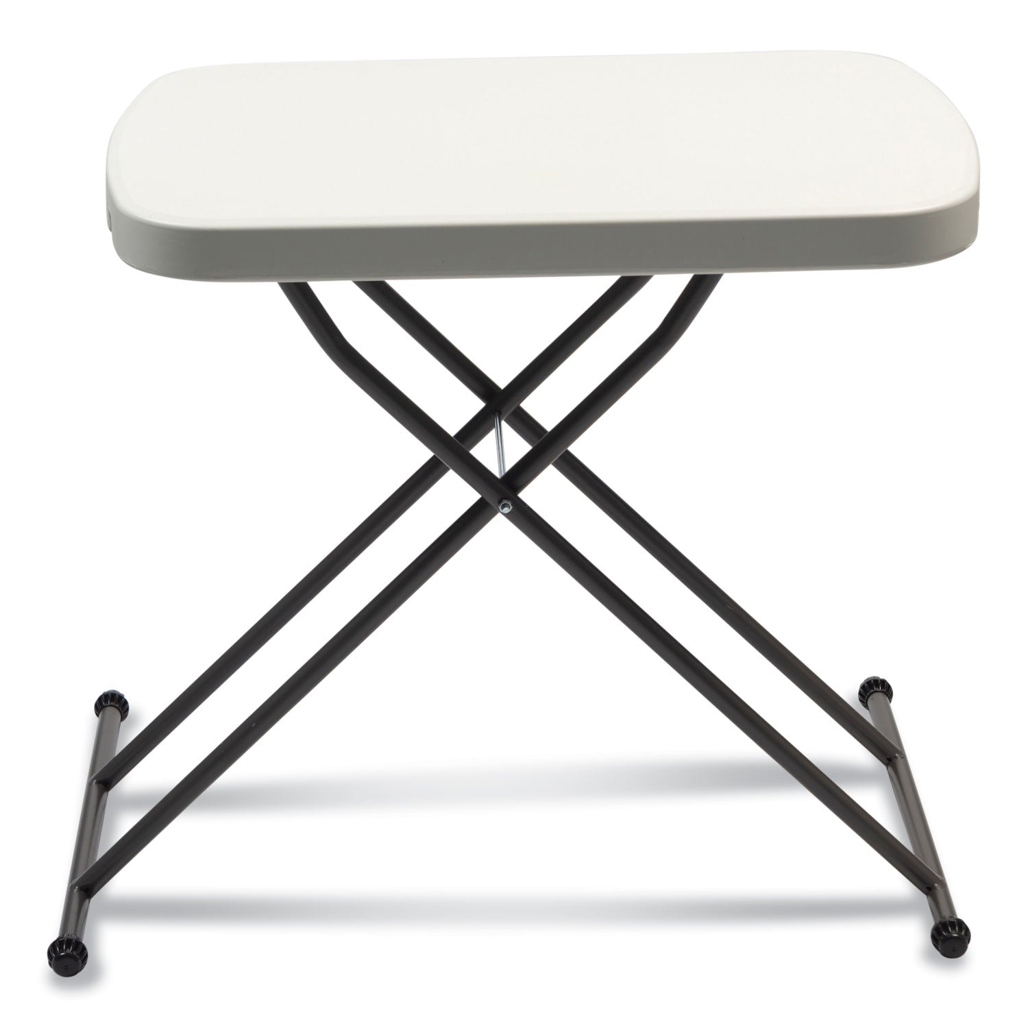 height-adjustable-personal-folding-table-rectangular-2663-x-255-x-25-to-36-white-top-dark-gray-legs_ale65604n - 4