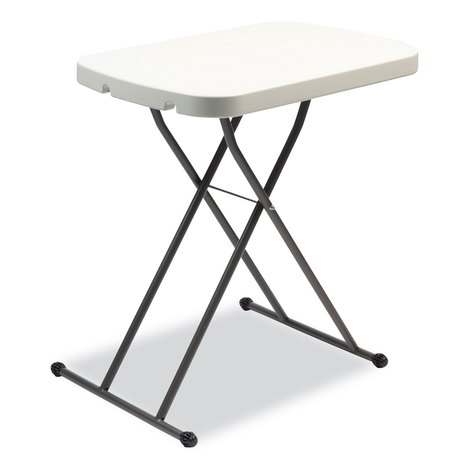 height-adjustable-personal-folding-table-rectangular-2663-x-255-x-25-to-36-white-top-dark-gray-legs_ale65604n - 6