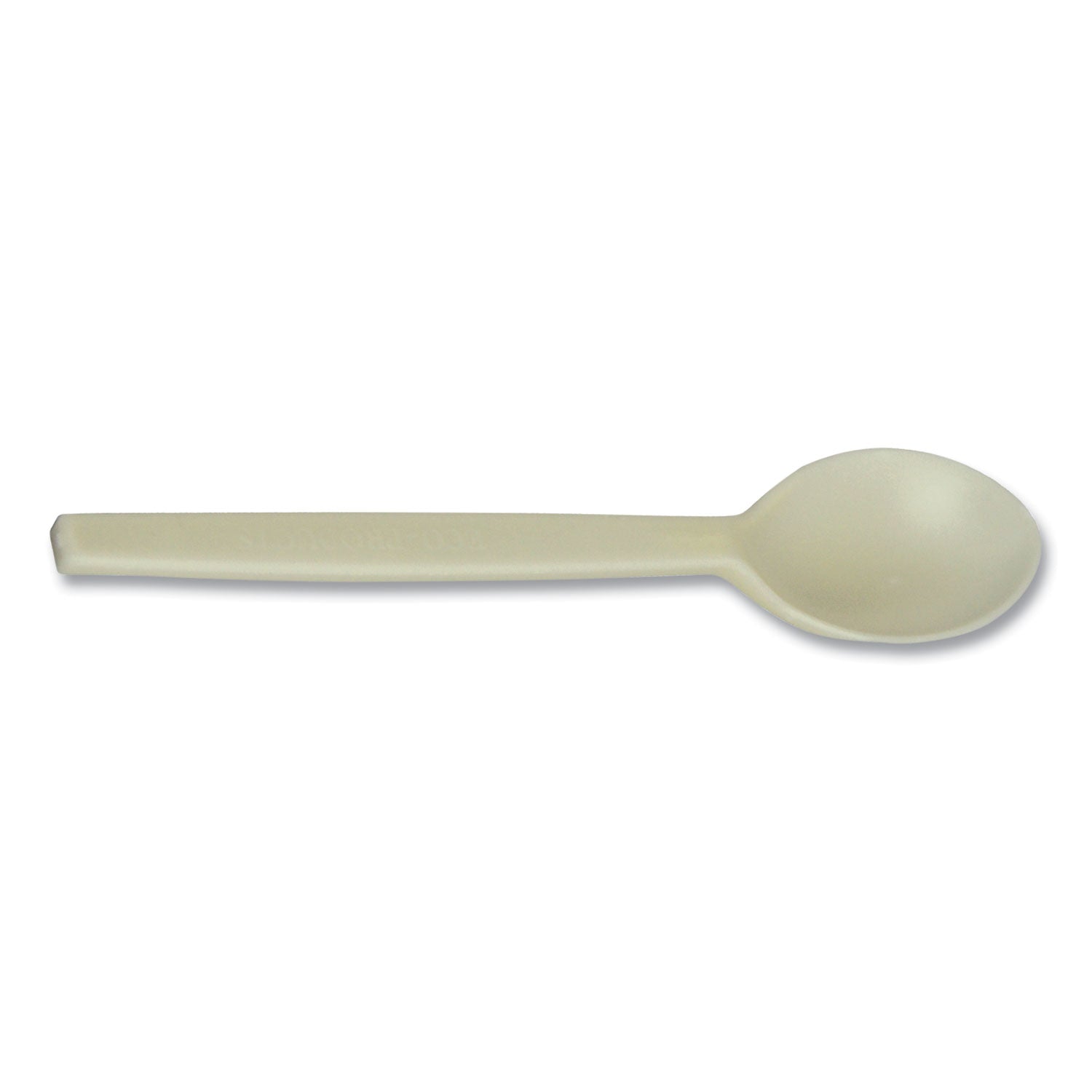 EcoSense Renewable Plant Starch Cutlery, Spoon, 7", 50/Pack