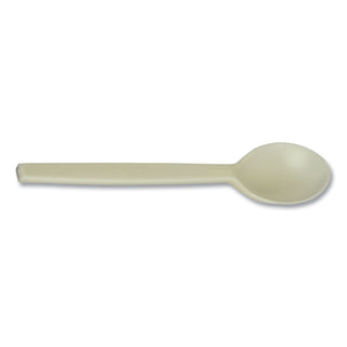 EcoSense Renewable Plant Starch Cutlery, Spoon, 7", 50/Pack
