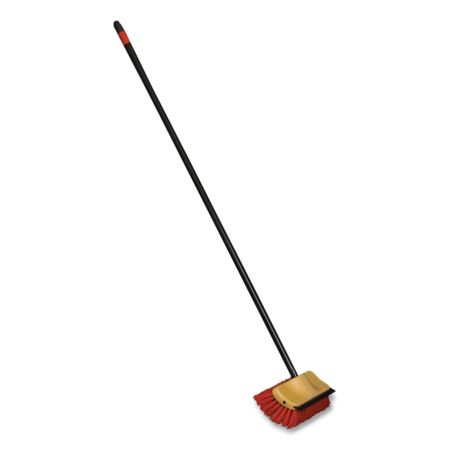 bi-level-floor-scrub-brush-red-polypropylene-bristles-10-brush-54-black-metal-handle-6-carton_dvocb066155 - 1