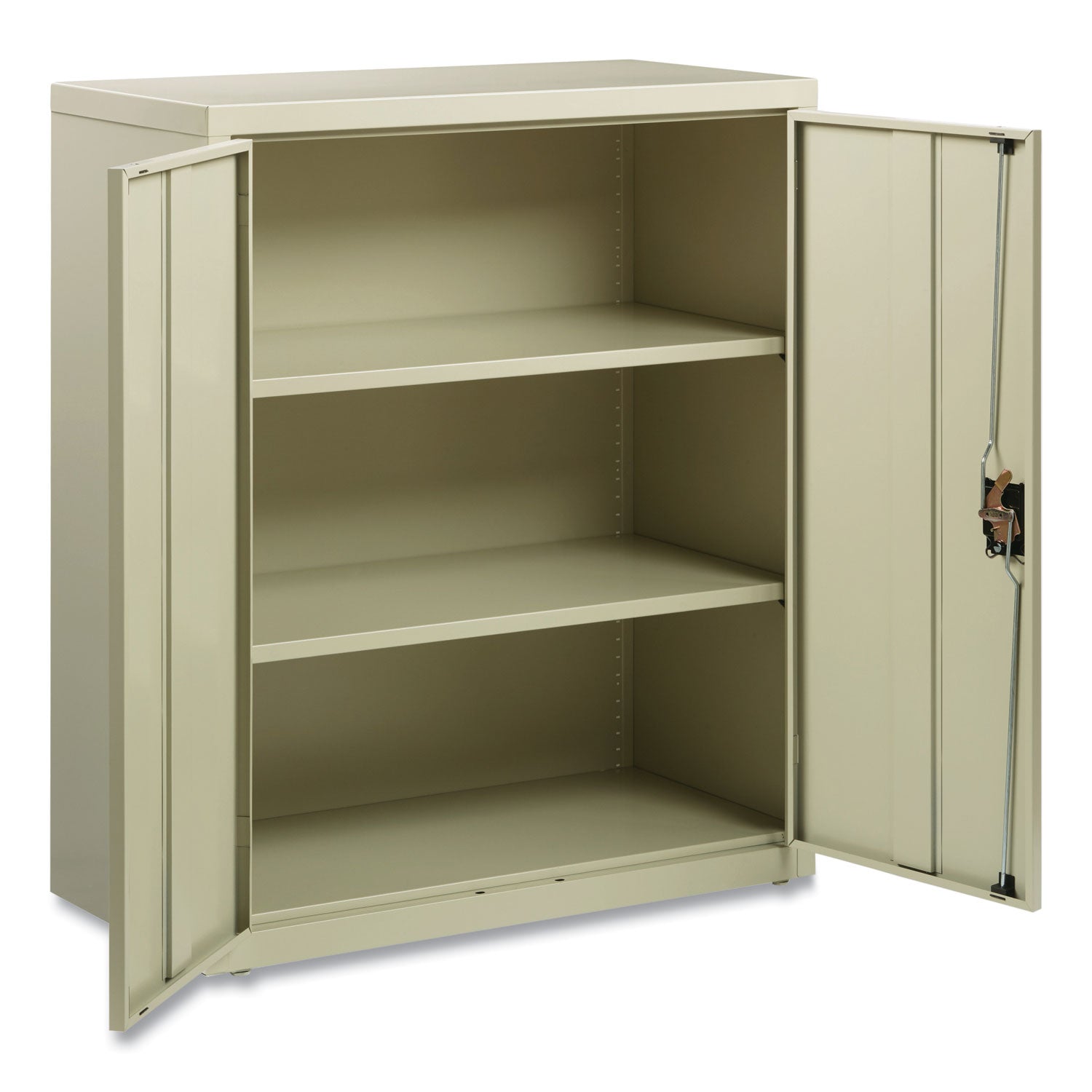 Fully Assembled Storage Cabinets, 3 Shelves, 36" x 18" x 42", Putty