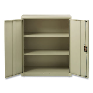 Fully Assembled Storage Cabinets, 3 Shelves, 36" x 18" x 42", Putty
