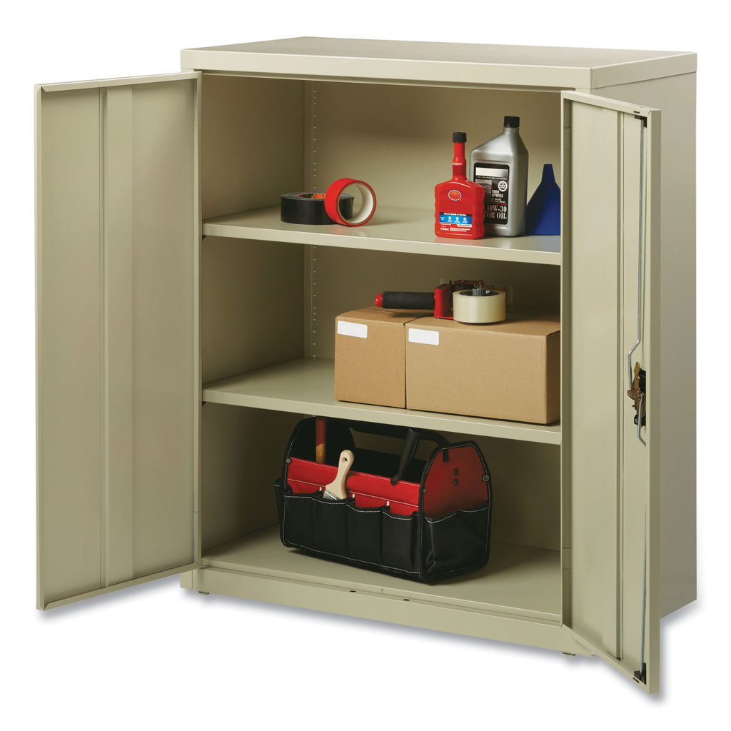 Fully Assembled Storage Cabinets, 3 Shelves, 36" x 18" x 42", Putty
