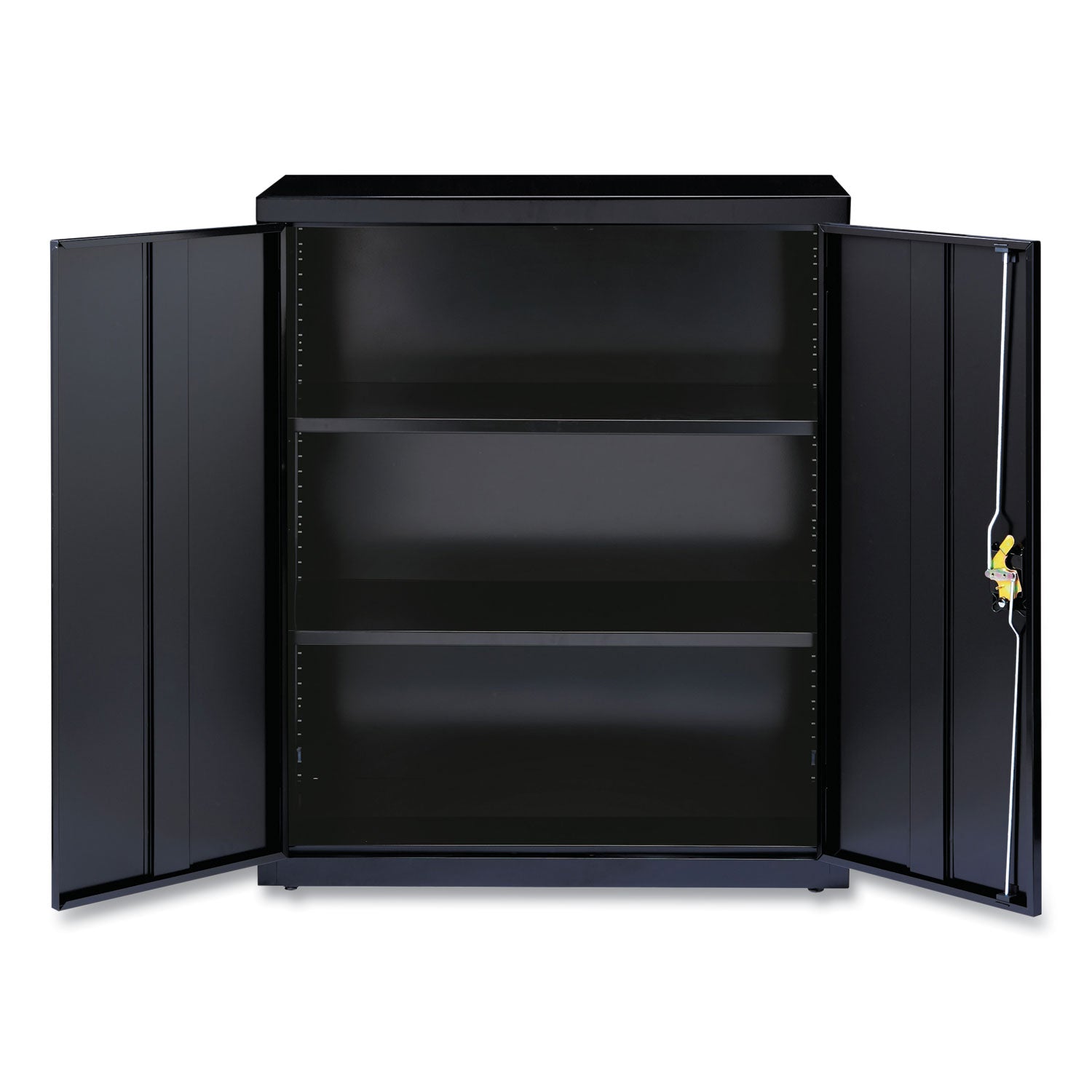 Fully Assembled Storage Cabinets, 3 Shelves, 36" x 18" x 42", Black