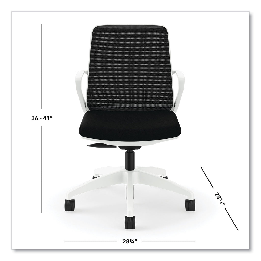 cliq-office-chair-supports-up-to-300-lb-17-to-22-seat-height-black-seat-back-white-base-ships-in-7-10-business-days_honclqimcu10dw - 2