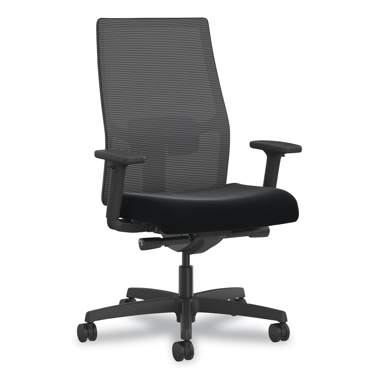 ignition-20-4-way-stretch-mid-back-mesh-task-chair-gray-adjustable-lumbar-support-black-ships-in-7-10-business-days_honi2mm2amc10tt - 1