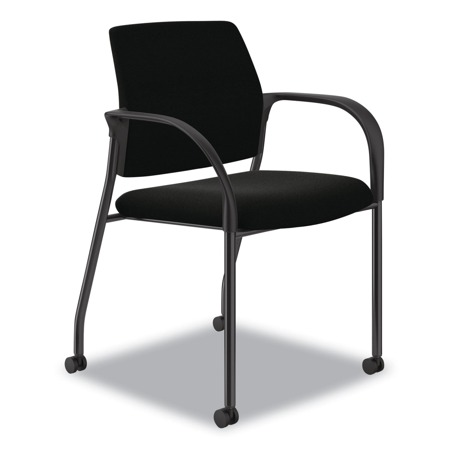 ignition-series-guest-chair-with-arms-polyurethane-fabric-seat-25-x-2175-x-335-black-ships-in-7-10-business-days_honis109hur10 - 1
