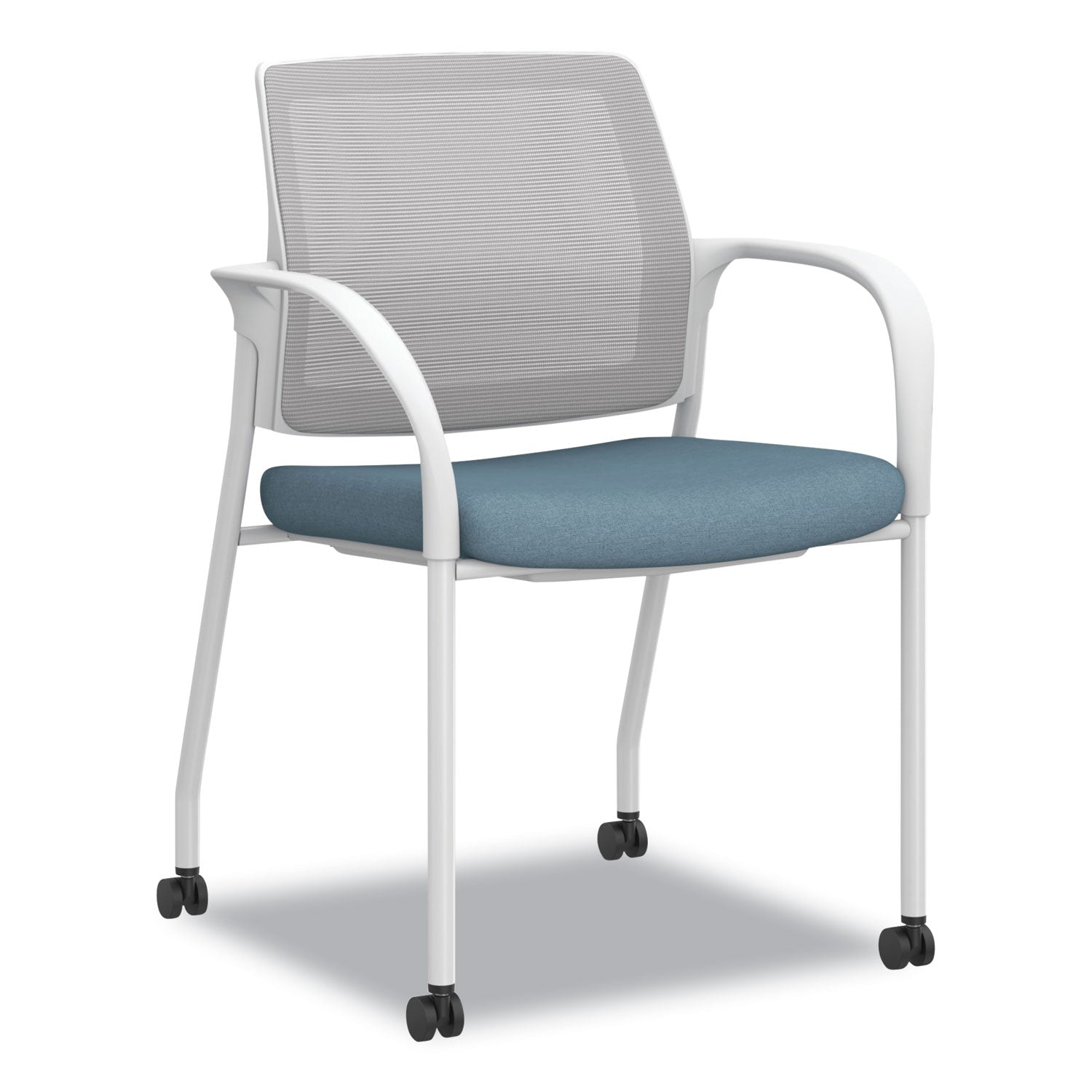 ignition-series-mesh-back-mobile-stacking-chair-fabric-seat-25-x-2175-x-335-carolina-fog-white-ships-in-7-10-bus-days_honi2s6fhfl21k7 - 1